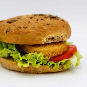 Vegan sandwich with vegan cutlet of Il Ristoro dello Sciatore